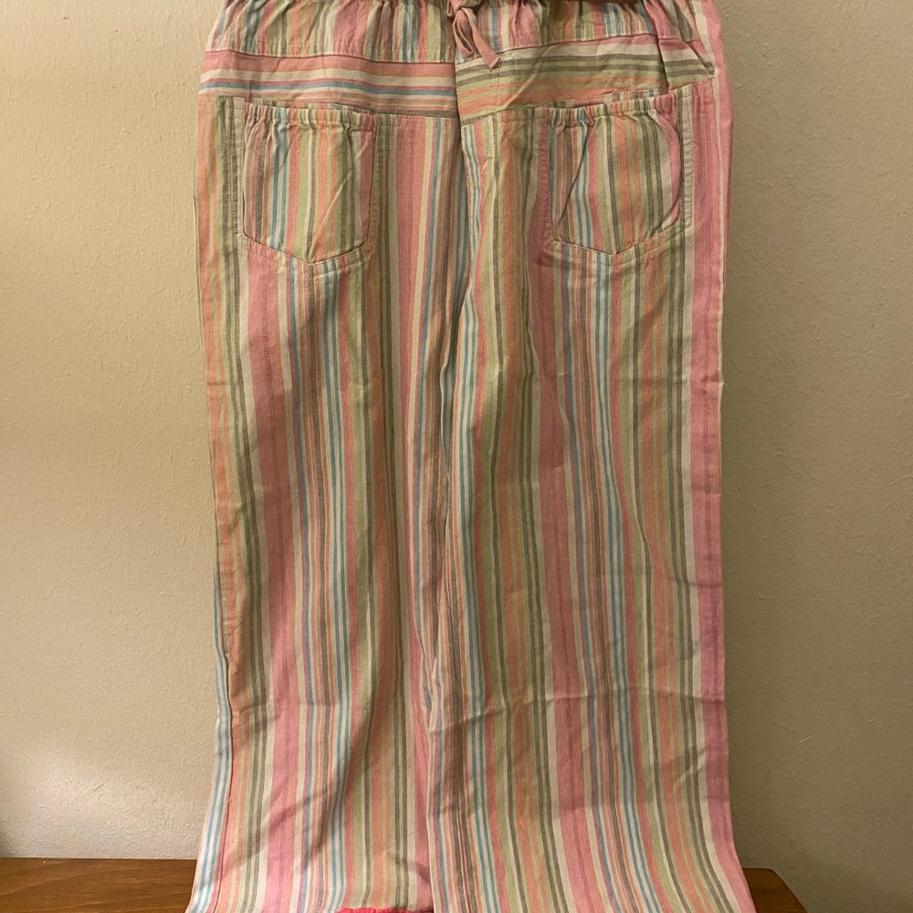 The Children's Place Multicolor Striped Y2K Deadstock NWT Linen pants Sz14